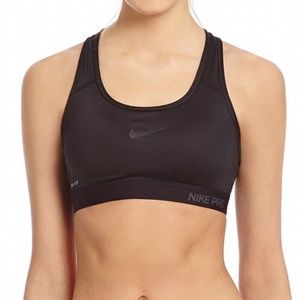 Nike Pro Black Racerback Sports Bra Dri Fit